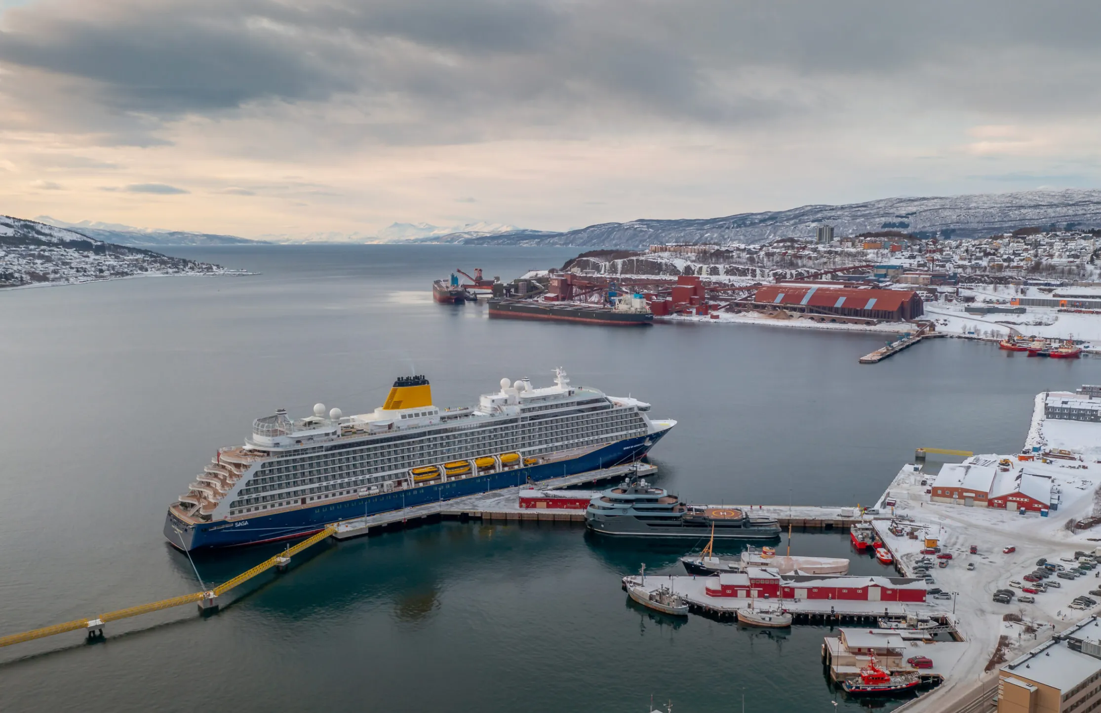 Vessel operating at sea