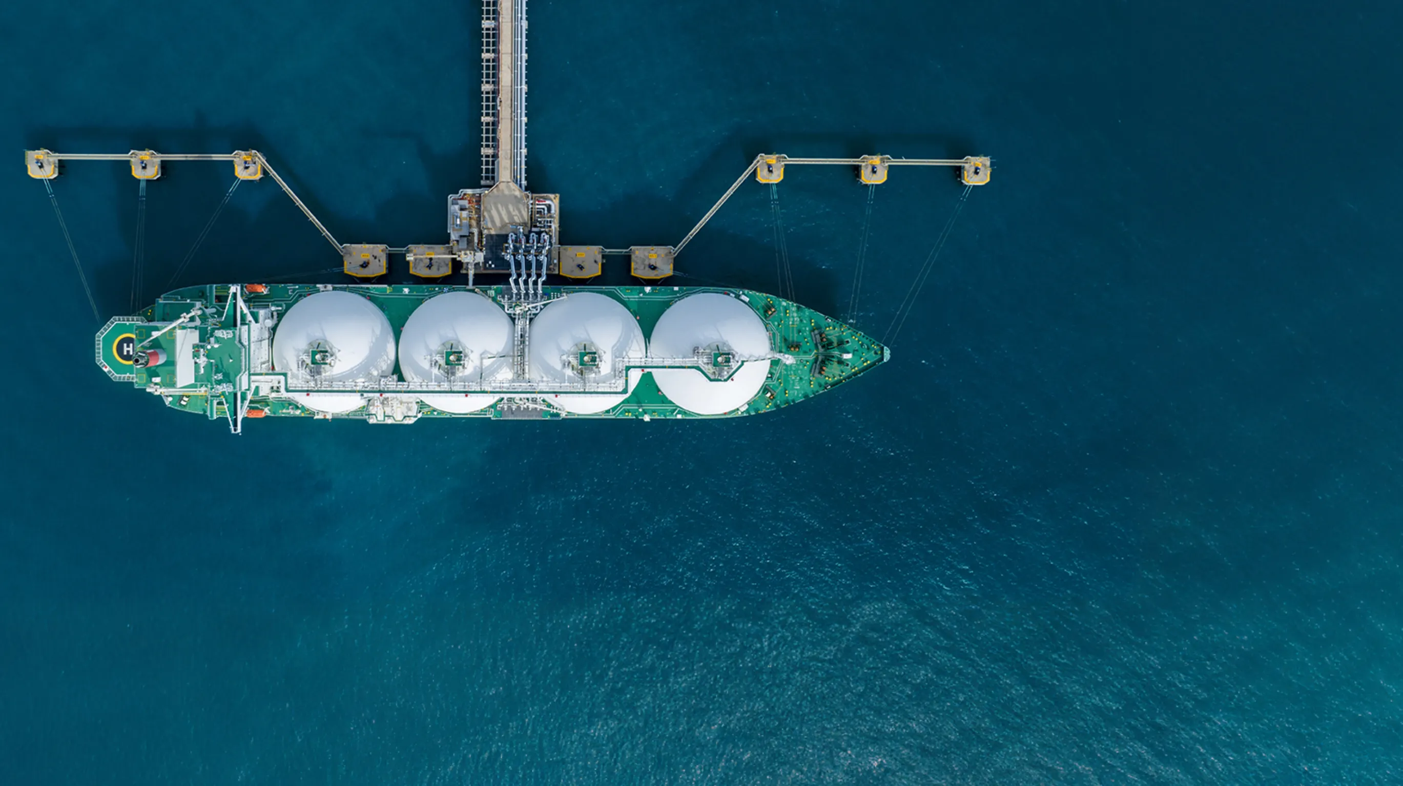 Cargo ship at sea